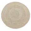 Alfombra de Piso de Yute Mesa de Café Dormitorio Planta de Pasto Tejida a Mano Alfombra de Oficina Apta para Aspiradora Estilo Wabi-Sabi Uso en el Hogar