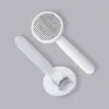 Peine de aguja transfronterizo para mascotas, nuevo peine autolimpiable con un solo botón para depilación, peine para perros y gatos, suministros de limpieza para mascotas