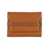 Portatarjetas de Acordeón de Cuero Genuino Estilo Japonés Transfronterizo, Billetera Pequeña para Monedas con Múltiples Ranuras para Tarjetas, Cartera Plegable Ultradelgada Estilo Japonés
