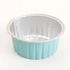 Tigela de papel alumínio para air fryer, copo para pudim de forno, snow meiniang, torta de ovo, bolo redondo, resistente a altas temperaturas, forma bozai gao