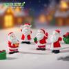 Novo Produto Transfronteiriço Boneco Papai Noel Realista Paisagem de Neve Decoração DIY Acessórios para Pendurar Micro Paisagem Pequenos Enfeites