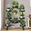 Soporte para Flores para Sala de Estar, de Pie, Móvil con Ruedas, Soporte Multifuncional de Hierro Forjado para Plantas Verdes, Soporte para Flores de Balcón