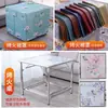 Mesa de Comedor Cuadrada de Acero Inoxidable para Uso Doméstico, Mesa Plegable Multifuncional con Fogata para Calefacción Invernal