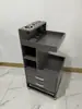 Gabinete de Herramientas para Salón de Belleza Mesa Espejo para Salón de Peluquería Gabinete con Cajones Gabinete de Almacenamiento de Madera para Cortar el Cabello Gabinete de Trabajo para Barbería