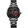 Nuevo Reloj Giratorio de Aleación para Hombre, Reloj de Cuarzo Estilo Rueda, Reloj de Moda Tendencia para Hombre