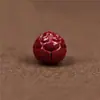 Alto contenido Arena Imperial Flor de Loto cuentas sueltas accesorios espaciadores cuentas de Flor de Loto de arena púrpura y dorada natural material de accesorios para pulsera de juego de texto