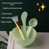 Conjunto de tigela e pincel para máscara mais tigela pequena de silicone colher para pó de preenchimento de pele Spa ferramentas de salão de beleza