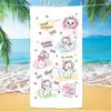 Nova toalha de praia Marie gatinha fofa atacado transfronteiriça toalha de banho com estampa de desenho animado anime toalha de fibra ultrafina secagem rápida