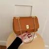 Bolsa pequena de camurça com corrente estilo Chanel em losango, nova para mulheres, versátil, de ombro único, transversal, pequena quadrada de axila