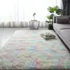 Tapete de Seda Lã Tie-Dye Transfronteiriço da Amazon para Sala de Estar Sofá Mesa de Centro Tapete de Chão Quarto de Casa Tapete de Cabeceira Tapete de Pelúcia para Pés