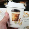 Paquete de Pegatinas PET de Pájaros Italianos Serie Café Gratis Rastro de Café Material para Cuaderno de Collage PET 30 6