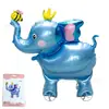 Carrito de globos de papel de aluminio de dibujos animados para niños, ideal para sacar a los niños, adecuado para plazas, mercados nocturnos, puestos callejeros y decoraciones de fiestas de cumpleaños