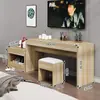 Quarto padrão de hotel, conjunto completo de rack para TV, projetado para quartos de hóspedes, rack de TV simples, adequado para apartamentos e pousadas, mesa retangular longa