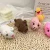 Llavero de lana hecho a mano con ganchillo, oso cachorro creativo, adornos para bolso, accesorios de ganchillo, colgante pequeño de punto DIY