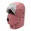 Chapéus novos de outono e inverno, chapéus masculinos grossos à prova de vento para proteção do pescoço, chapéu Lei Feng para ciclismo e esqui, chapéu de algodão à prova de frio para mulheres