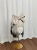 Nova Faixa de Cabeça Dourada Retro com Laço Tridimensional Dongdaemun Versão Larga Redutora de Idade Mostradora de Rosto Grampo de Cabelo de Tecido Pequeno
