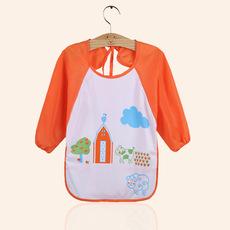 Macacão impermeável engrossado para bebês e crianças transfronteiriças com mangas macacão impermeável para bebês roupas de desenho de desenho animado roupas de desgaste reverso com cordões