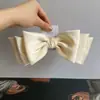 Diadema de Lazo de Satén de Tres Capas Color Sólido Dulce Lazo Grande Diadema de Satén Femenina Estilo Coreano Celebridad de Internet Accesorios para el Cabello