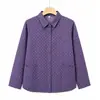 Moderna ropa nueva de primavera y verano para madres, mujeres de mediana edad y mayores, camisa floral de manga larga de algodón puro, cárdigan fino para señoras mayores