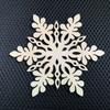 Colgantes de Copo de Nieve de Madera Navideños Más Vendidos de Aliexpress, Colgantes Navideños Creativos de Copo de Nieve Calado, Juego de 10 Artesanías de Madera