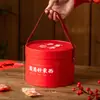 Idea de Año Nuevo Contenedor de Dulces Galletas Nueces Horneado Artículos de Año Nuevo Caja de Regalo Acompañante Regalo Año de la Serpiente Caja Vacía Venta al Mayoreo
