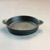 Mini Sartén Parrilla de Hierro Fundido con Dos Asas Estilo Japonés para Restaurante Comercial, Bistec, Teppanyaki, Sartén Pequeña de Hierro Fundido para Uso Doméstico
