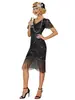 Directo de fábrica: Vestido vintage de fiesta y actuación con lentejuelas, flecos y cuentas estilo Gatsby, vestido de noche para mujer, venta al por mayor