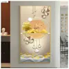 Nova Pintura Decorativa de Veado da Sorte Estilo Chinês Pintura Suspensa para Sala de Estar Sofá Pintura de Entrada Versão Vertical de Luxo Leve Corredor Pintura para Casa Luxo Leve