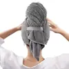 Gorro de Secado Rápido de Una Pieza con Rejilla de Piña para Mujer de Terciopelo Coral, Gorro de Ducha Personalizable, Espesado, Suave, Fuerte Absorción de Agua, Secado Rápido, Turbante
