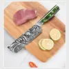 Conjunto de Facas com Padrão Damasco Mais Vendido Transfronteiriço, Faca Pequena de Cozinha Estilo Ocidental, Faca Afiada para Cortar Vegetais e Carne, Faca de Cozinha