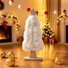 Árbol de Navidad Creativo de Perlas Decoración Navideña para el Hogar Fieltro de Lana Adornos de Madera Centro Comercial Navideño Regalos para Niños