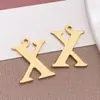 Colgantes de Acero Inoxidable con 26 Letras Mayúsculas Inglesas, Aretes, Colgantes Pequeños, Collares Hechos a Mano para DIY, Pulseras, Accesorios de Joyería