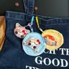 Linda y juguetona funda pequeña de jade Yuyu para auriculares, monedero, tarjetero para estudiante, llavero, bolsa estilo chica suave, monedero para llaves, bolsa de almacenamiento