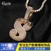 Collar con colgante de diamantes y 419 letras, corona de espinas europea y americana, para hombres y mujeres, estilo hip-hop, diseño de nicho, joyería personalizada.