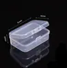 Caja de plástico transparente rectangular repuestos joyería bisutería equipo de pesca empaque de flor de jabón caja cuadrada pequeña caja de almacenamiento venta al por mayor