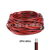 Cable de Conexión para Tira de Luces LED Color Rojo y Negro Línea Paralela Fila 2 Pines 3 Pines 4 Pines 5 Pines Tira de Luces RGB Monocromática Línea de Extensión Cobre estañado