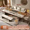 Estilo Zen Formato Grande Baldosa Cerámica Mesa para Preparar Té Mesa de Té y Juego de Sillas Moderno Minimalista Lujo Ligero Oficina Hogar Nuevo Estilo Chino Madera Maciza