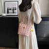 Bolso de Mujer Bolso Cubo Bolso Pequeño Nuevo de Moda para Mujer Textura Bolso de Hombro Tipo Cesta de Verduras Bolso Cruzado Versátil Bolso de Hombro de Gama Alta