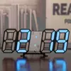 Reloj Digital LED 3D Inteligente Reloj Despertador Electrónico Transfronterizo Reloj de Pared para Sala de Estar Temperatura Interior