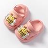 Sapatos Croc Baotou Infantil Interior Sola Macia Sandálias e Chinelos de Casa para Bebê Antiderrapantes Sapatos de Verão para Jardim Sapatos de Praia para Criança Pequena