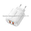 Cabeça de carregamento 2USB com padrão de borboleta grande carregador multiportas para celular carregador de parede de carregamento na parede regulamentos europeus Regulamentos dos EUA