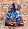 Bolso Estilo Pintura al Óleo de Van Gogh, Capacidad Extra Grande, Bolsa de Compras Plegable, Bolsa de Dibujos Animados Ecológica para Supermercado, Bolsa para la Compra, Bolsa de Almacenamiento