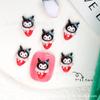 Nuevos accesorios de manicura Sanrio Series Mini Resina Kulomi Yugui Perro Merlot Wear Armor Accesorios