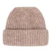 Gorro de tricô grosso transfronteiriço, moderno e espesso para outono e inverno, com barra dobrada, adequado para homens e mulheres, e ideal para ciclismo ao ar livre para mantê-lo aquecido