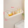 Estante de Almacenamiento para Baño sin Taladro, Caja de Almacenamiento de Pared para Lavabo, Cesta de Drenaje de Pared para Lavabo de Baño