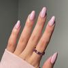 Esmalte de Uñas Postizas de Color Sólido Usable Longitud Media Manicura Europea Cuadrada Removible Calcomanías de Uñas Escarchadas