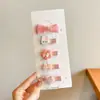 Presilhas de Cabelo Infantis com Toque de Luxo, Presilhas Exclusivas para Mechas Laterais, Novas Presilhas de Cabelo com Laço para Meninas Pequenas, Presilhas para a Parte de Trás da Cabeça, Acessórios de Cabelo