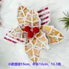 Flor de Navidad Simulación Cabeza de Flor de Navidad Flor Falsa Decoraciones de Navidad Venta Caliente Directo de Fábrica