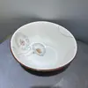 Color de bajo vidriado Tazón de sopa de 7 pulgadas Tazón para fideos Tazón de sopa Tazón para sopa de res Fabricante Venta al por mayor Tienda de 2 yuanes Compra Porcelana para el hogar