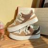 Baikuang 2022 Otoño Nuevo Zapatos de Plataforma de Caña Baja Casual para Combinar con Todo ins Deportivo Transpirable Nicho Zapatos Blancos para Mujer